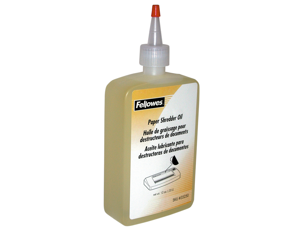 OLEO LUBRIFICANTE FELLOWES PARA DESTRUIDORAS DE DOCUMENTOS 350 ML