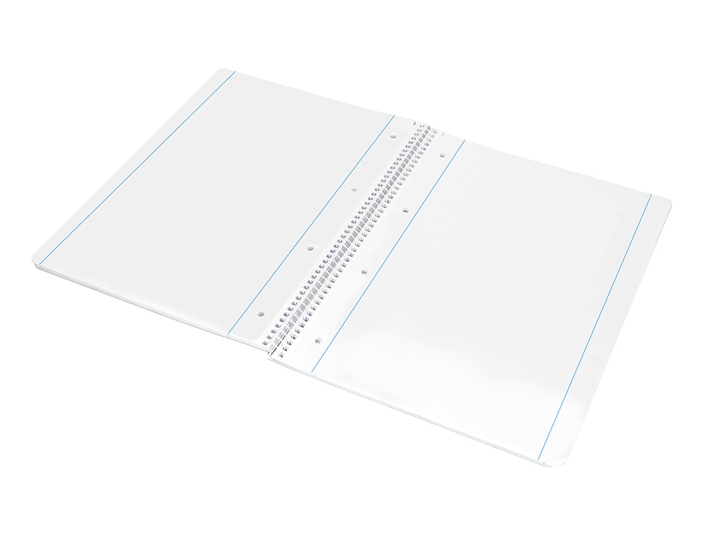 CADERNO ESPIRAL LIDERPAPEL CAPA AZUL 80 F DIN A4 LISO