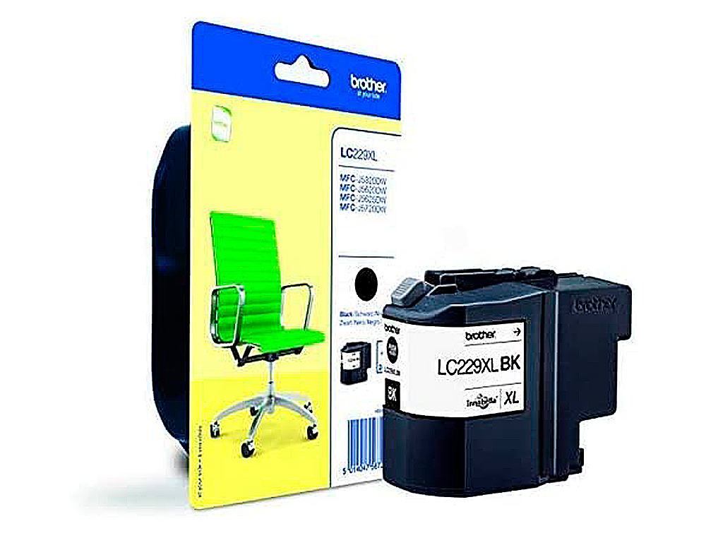TINTEIRO BROTHER LC229XLBK MFC-J5320DW / 5620DW / 5625DW / 5720 DW PRETO 2400 PAG