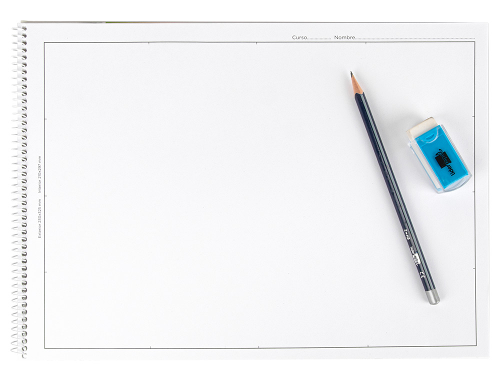 BLOCO DE DESENHO LIDERPAPEL MONET FOLIO ESPIRAL 20 FOLHAS 90 GR