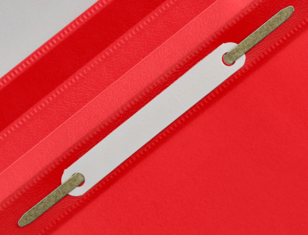 BOLSA DOSSIER Q-CONNECT FASTENER EM PLASTICO DIN A4 VERMELHO