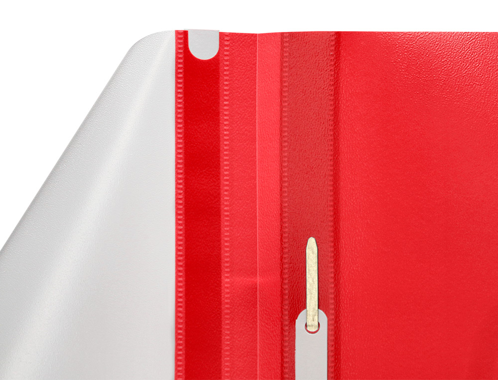 BOLSA DOSSIER Q-CONNECT FASTENER EM PLASTICO DIN A4 VERMELHO