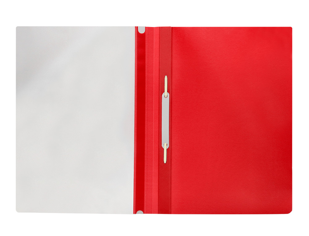 BOLSA DOSSIER Q-CONNECT FASTENER EM PLASTICO DIN A4 VERMELHO