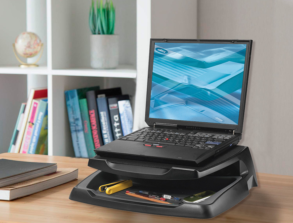SUPORTE Q-CONNECT PARA PORTATIL E MONITOR PC SUPORTA ATE 25 KG - 465 X 345 X 120 MM