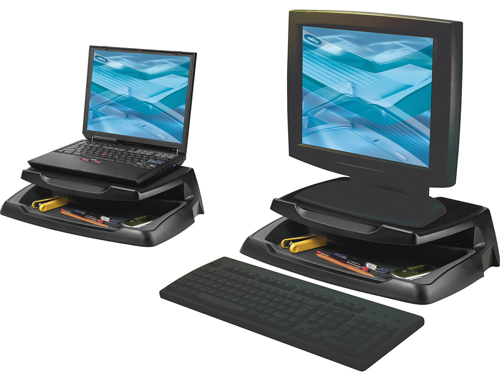SUPORTE Q-CONNECT PARA PORTATIL E MONITOR PC SUPORTA ATE 25 KG - 465 X 345 X 120 MM