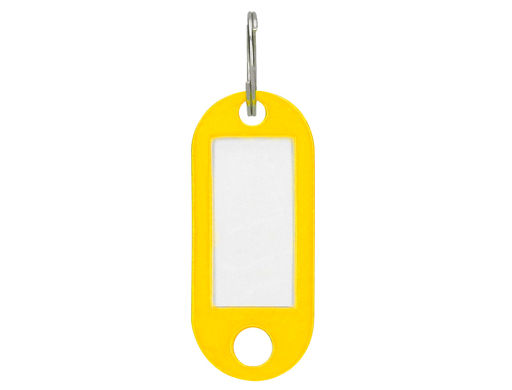 CHAVEIRO PORTA-ETIQUETAS Q-CONNECT AMARELO CAIXA 100 UNIDADES
