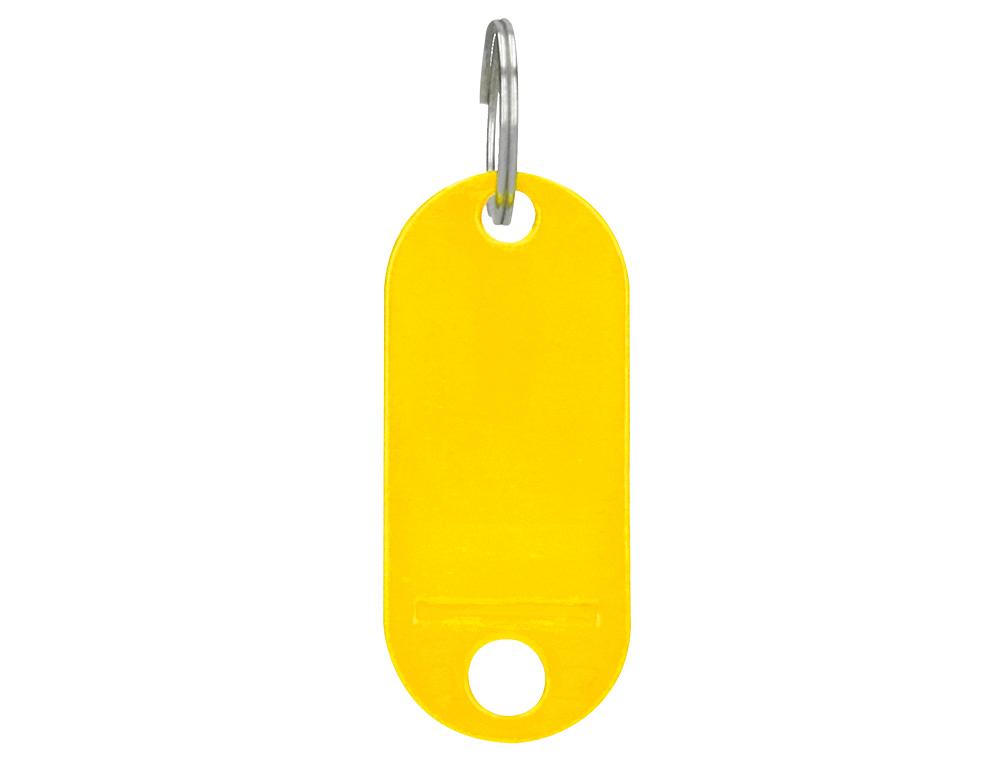 CHAVEIRO PORTA-ETIQUETAS Q-CONNECT AMARELO CAIXA 100 UNIDADES