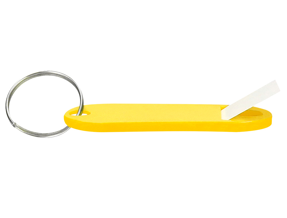 CHAVEIRO PORTA-ETIQUETAS Q-CONNECT AMARELO CAIXA 100 UNIDADES