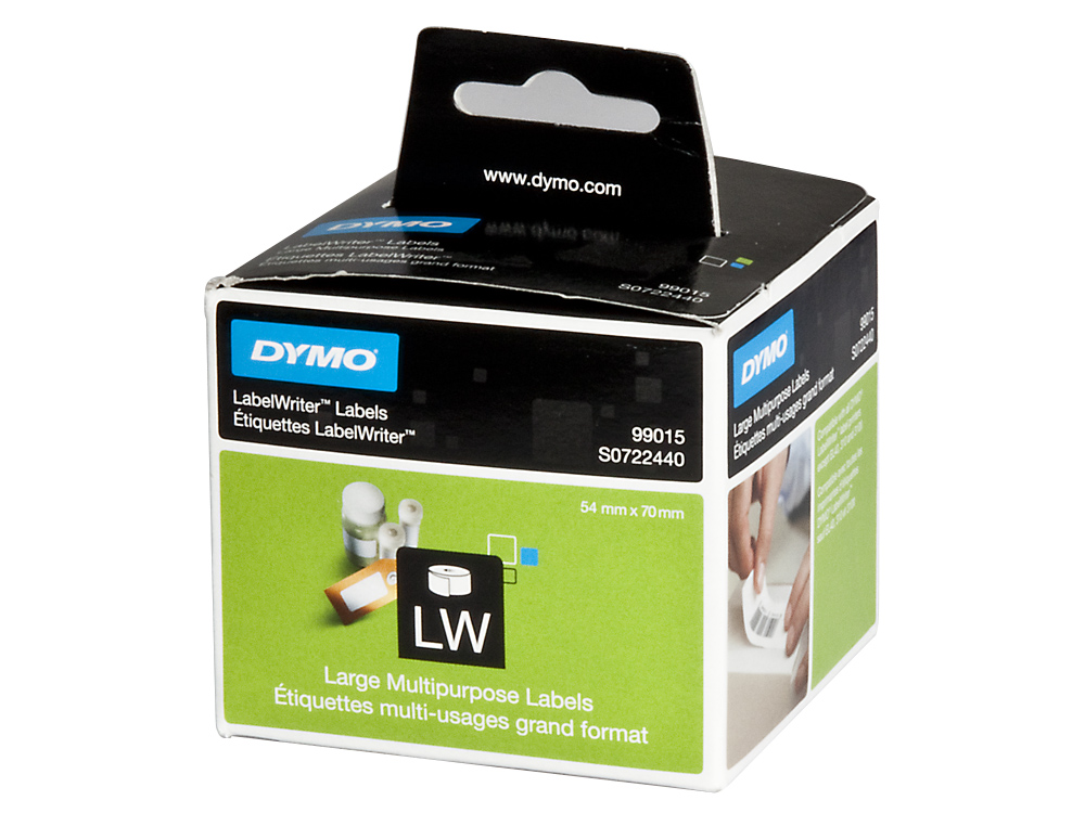 ETIQUETAS ADESIVAS DYMO PARA IMPRESSORA LABELWRITER 400 - 70X54 MM DISQUETES 320 ETIQUETAS