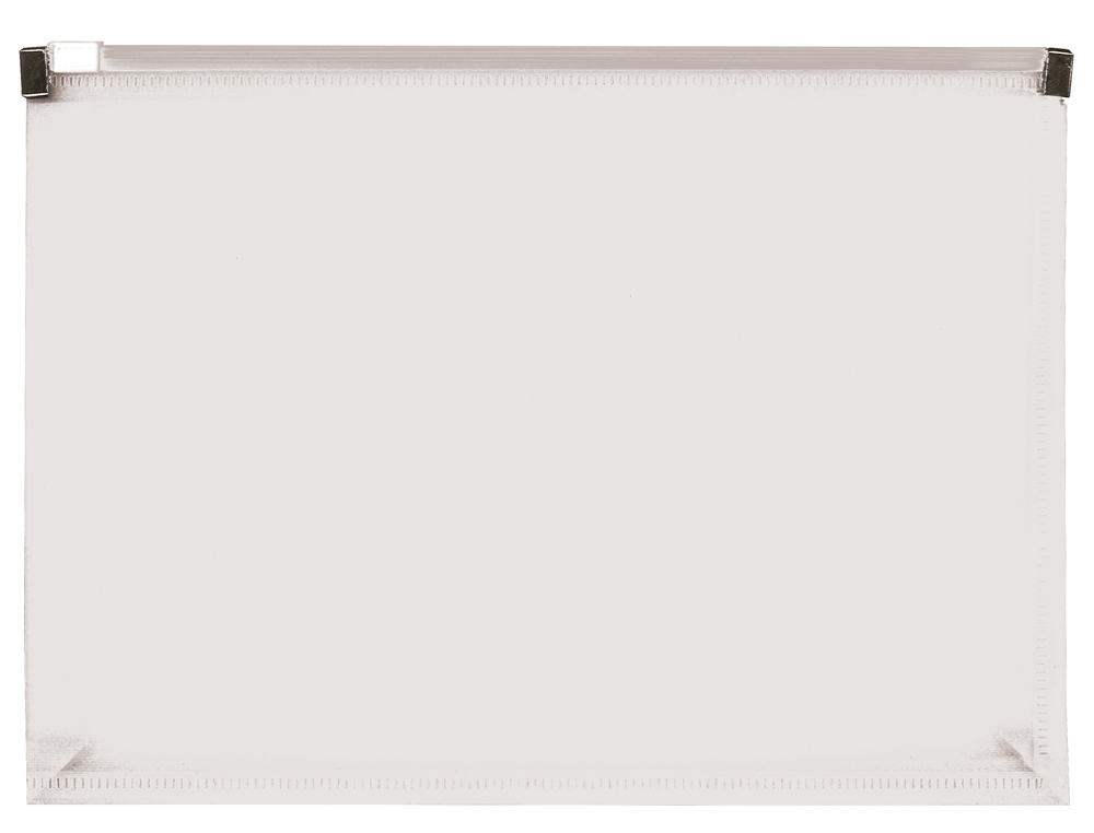 BOLSA PORTA DOCUMENTOS LIDERPAPEL A5 COM FECHO TRANSPARENTE