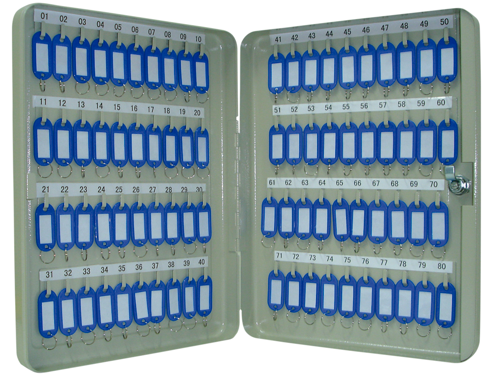 ARMARIO PORTA-CHAVES Q-CONNECT METALICO 28 X 37 X 6 CM PARA 80 CHAVES