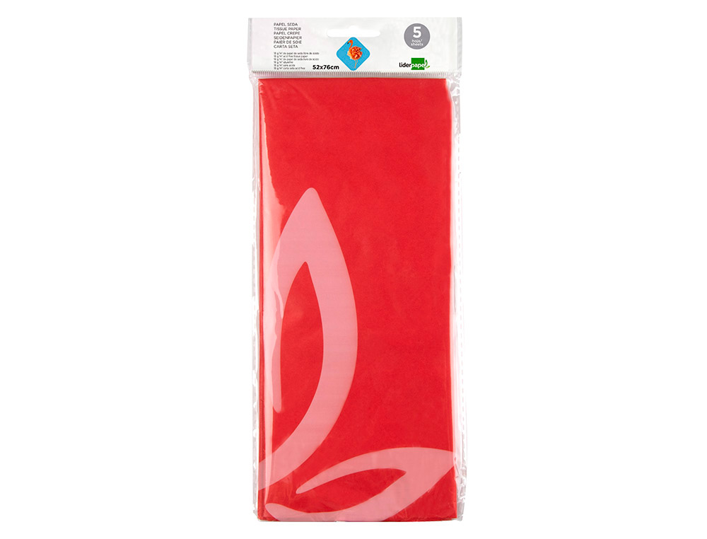 EXPOSITOR PAPEL SEDA LIDERPAPEL. 60 BOLSAS DE 5 UNIDADES CORES SORTIDA
