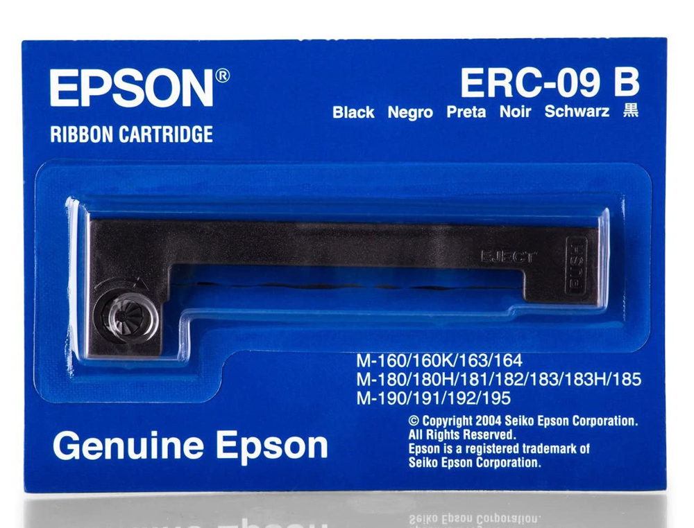 FITA IMPRESSORA EPSON ERC-09B PRETO M-160/163/164/180/180H/ 181/182/183/185/190/191/192/ 195
