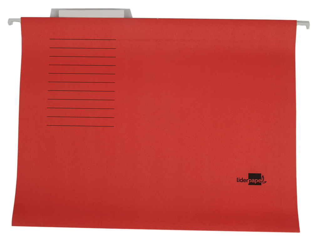 CAPAS DE SUSPENSAO LIDERPAPEL DIN A4 KRAFT VERMELHO