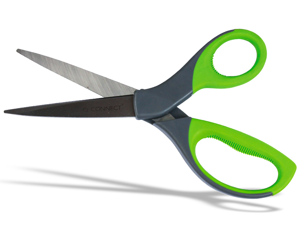 TESOURA PARA ESCRITORIO Q-CONNECT CABO EM BORRACHA 8