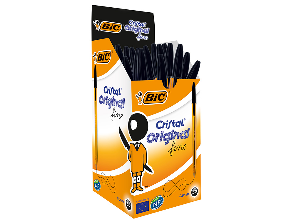ESFEROGRAFICA BIC CRISTAL PONTA FINA PRETO