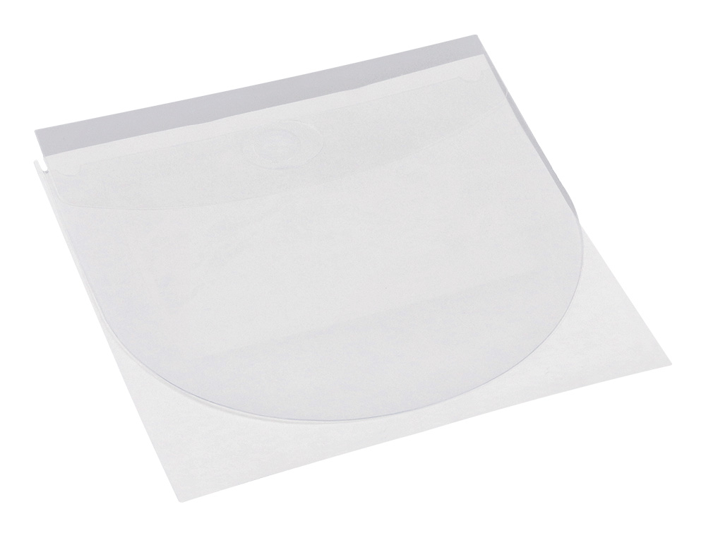 BOLSA AUTOADESIVA PARA CD Q-CONNECT COM ABA PACK DE 10 UNIDADES