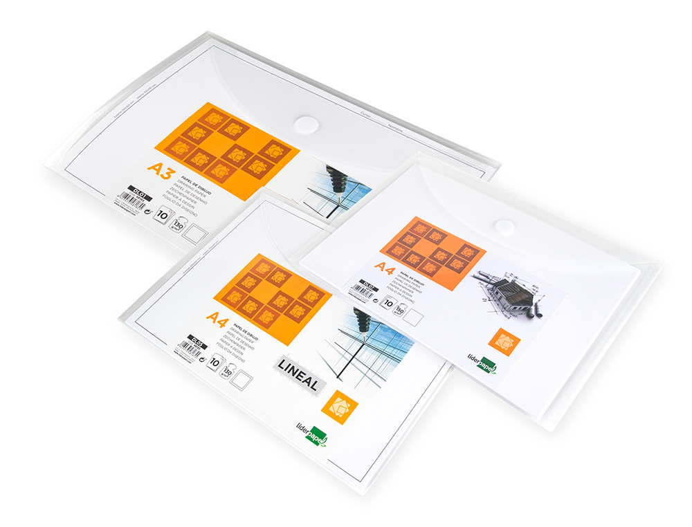 PAPEL DE DESENHO LIDERPAPEL DIN A4 150 GR EMBALAGEM DE 10 FOLHAS