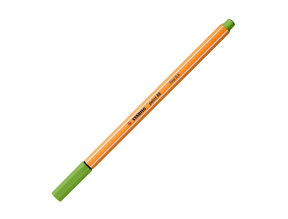 MARCADOR STABILO PONTA DE FIBRA POINT 88 VERDE MAÇA 0,4 MM