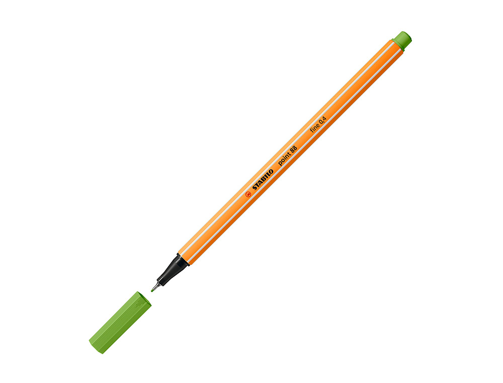 MARCADOR STABILO PONTA DE FIBRA POINT 88 VERDE MAÇA 0,4 MM