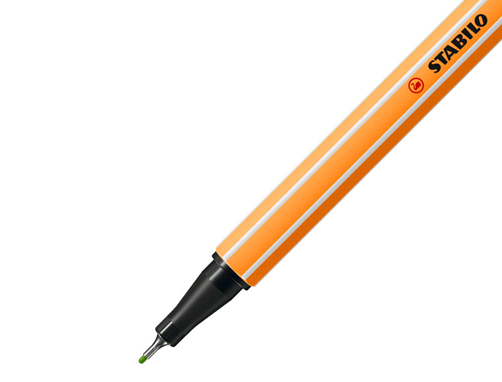 MARCADOR STABILO PONTA DE FIBRA POINT 88 VERDE MAÇA 0,4 MM