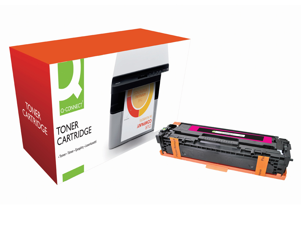 TONER Q-CONNECT COMPATIVEL HP CB543A COR MAGENTA LASER JET 1215/1515/1518 -1.400PAG