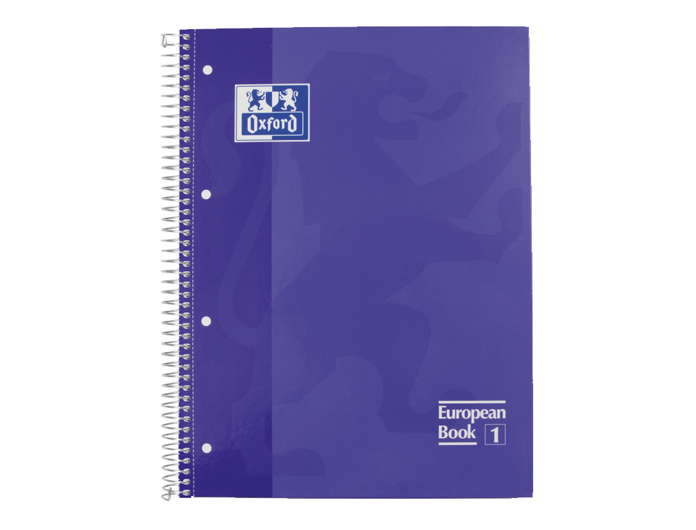 CADERNO ESPIRAL OXFORD CAPA EXTRADURA MICROPERFURADO DIN A4 80 F QUADRICULA 5MM COR LILAS