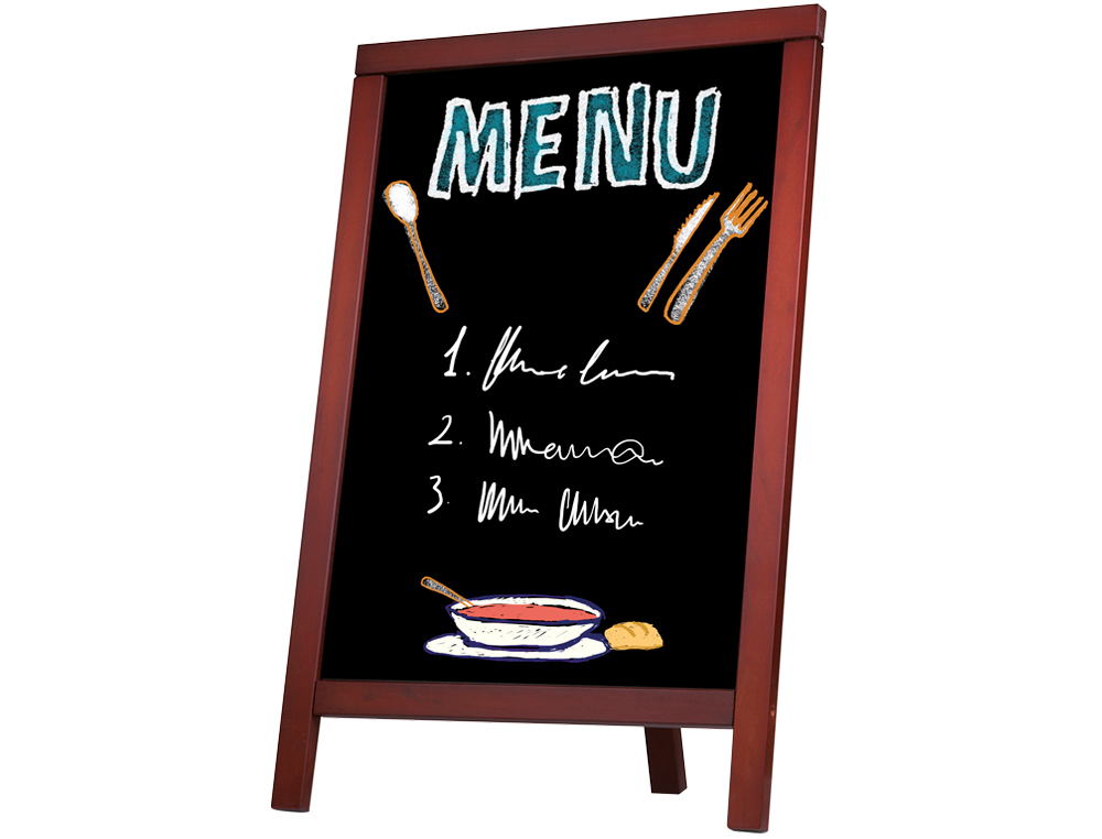 QUADRO PRETO LIDERPAPEL CAVALETE E MOLDURA DE MADEIRA COM SUPERFICIE PARA MARCADORES TIPO GIZ 55X85CM
