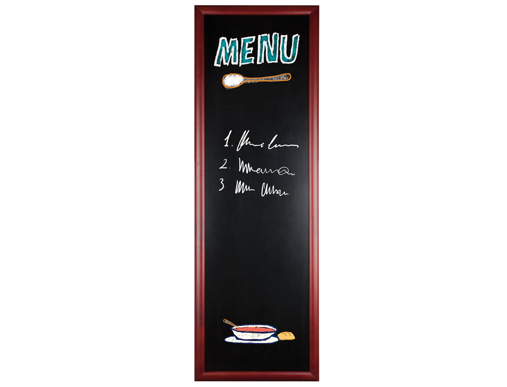 QUADRO PRETO LIDERPAPEL MURAL DE MADEIRA COM SUPERFICIE PARA MARCADORES TIPO GIZ 56X170CM