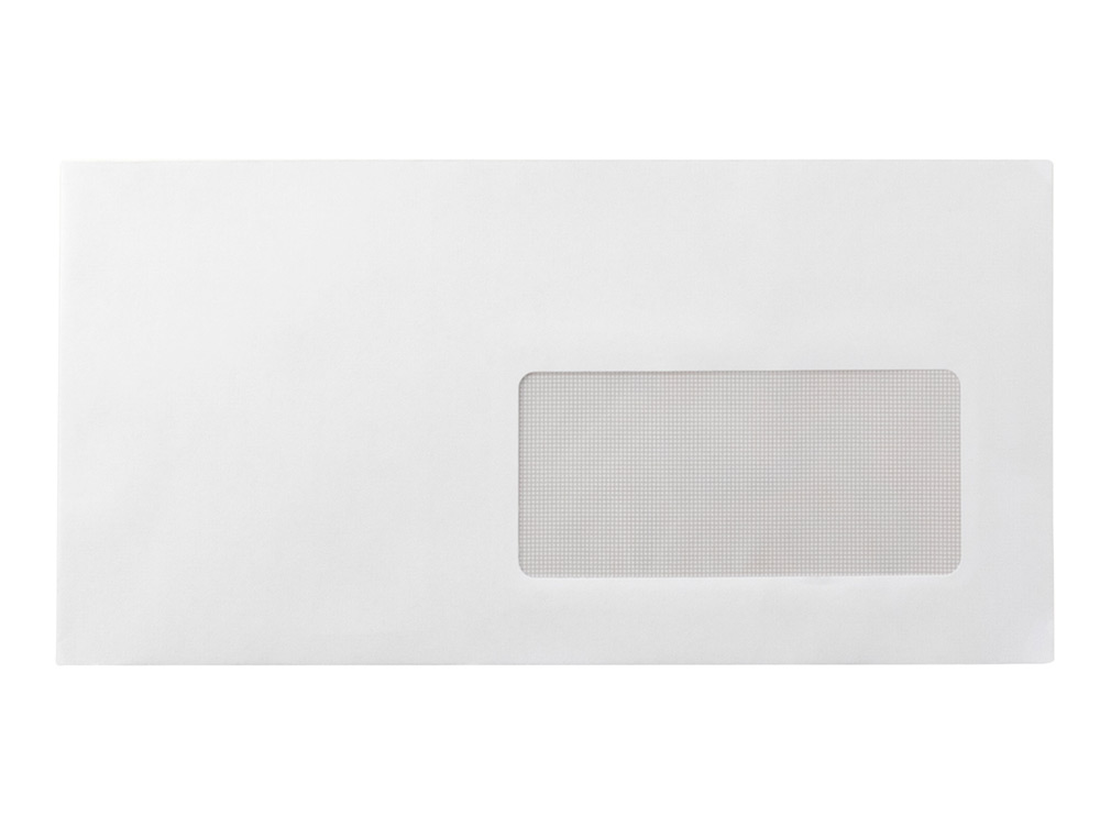 ENVELOPE LIDERPAPEL N.3 BRANCO DIN AMERICANO JANELA DIREITA 110X220 MM TIRA DE SILICONE EMBALAGEM DE 25 UNIDADES