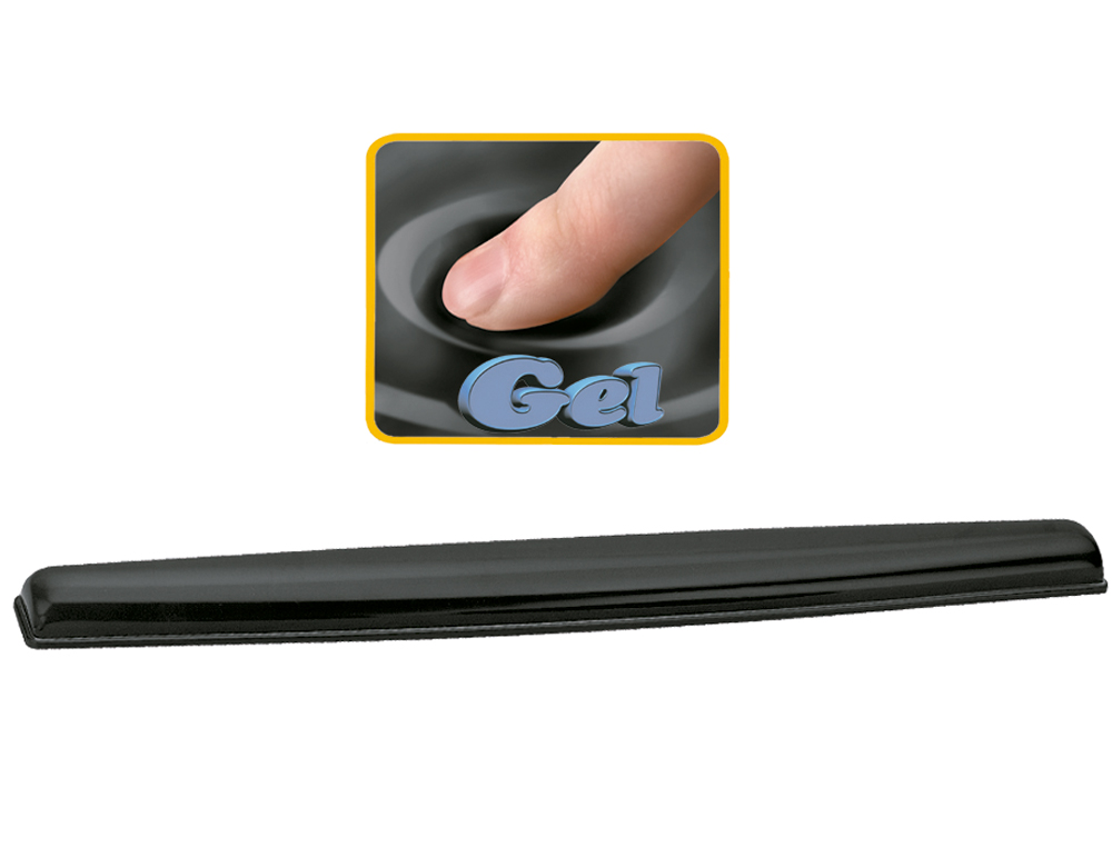 APOIO DE PULSOS DE GEL FELLOWES PARA TECLADO COR PRETO 26X48X57 CM