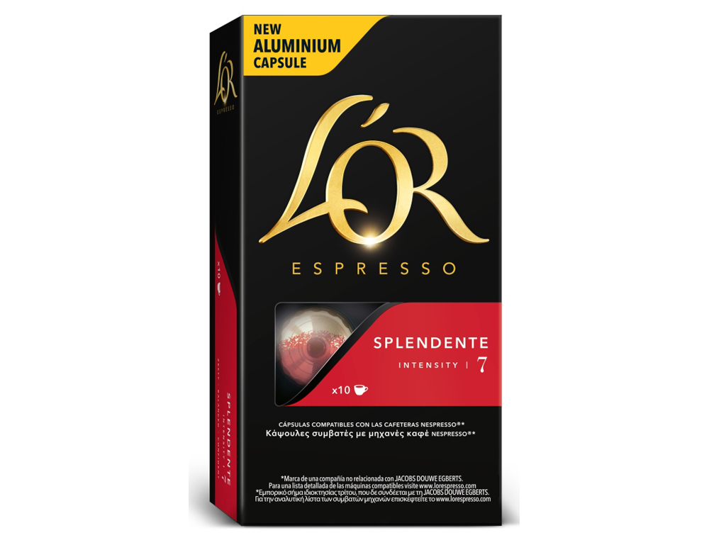 CAFE MARCILLA L AROME ESPRESSO SPLENDENTE INTENSIDADE 7 CAIXA DE 10 UNIDADES COMPATIVELCOM NESPRESSO