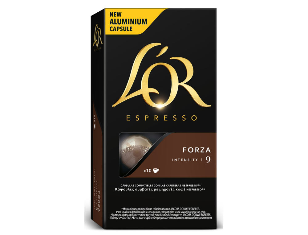 CAFE MARCILLA L AROME ESPRESSO INTENSIDADE 9 CAIXA DE 10 UNIDADES COMPATIVEL COM NESPRESSO