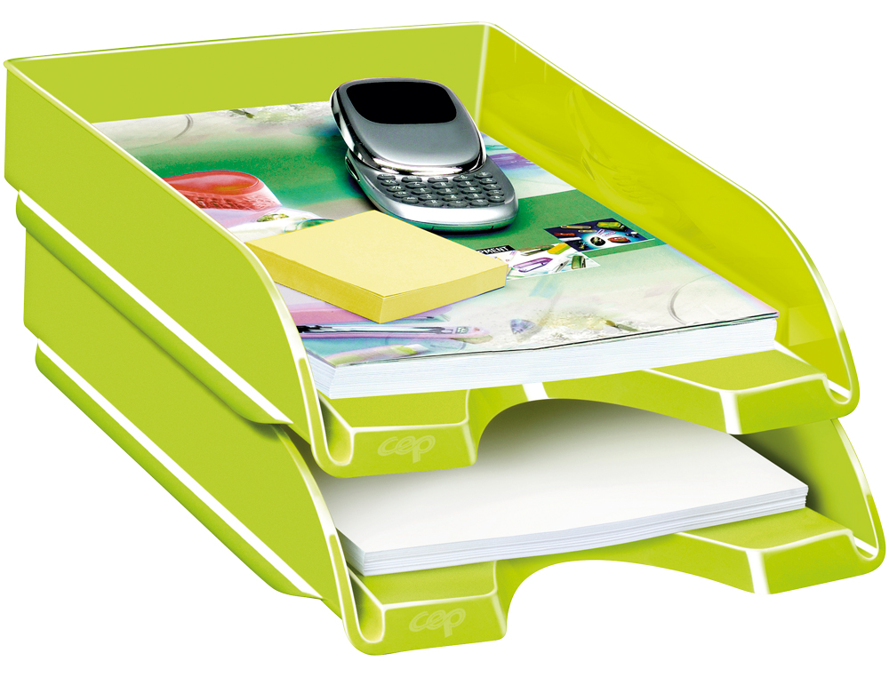 TABULEIRO DE SECRETARIA CEP PLASTICO VERDE 257X348X66 MM