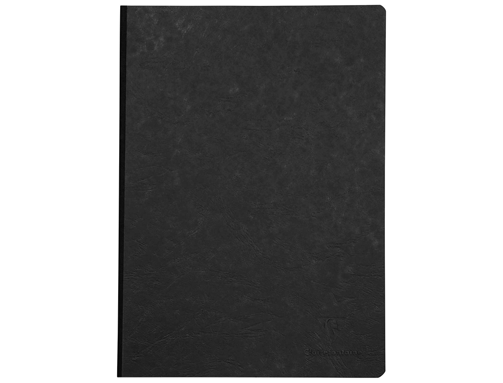 CADERNO CLAIREFONTAINE CAPA CARTOLINA DIN A4 LISO 96 FOLHAS COR PRETO