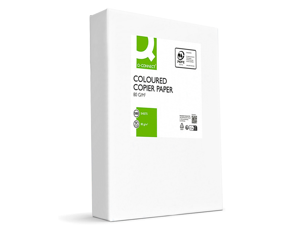 PAPEL DE COR Q-CONNECT DIN A4 80 GR CHAMPANHE EMBALAGEM DE 500 FOLHAS