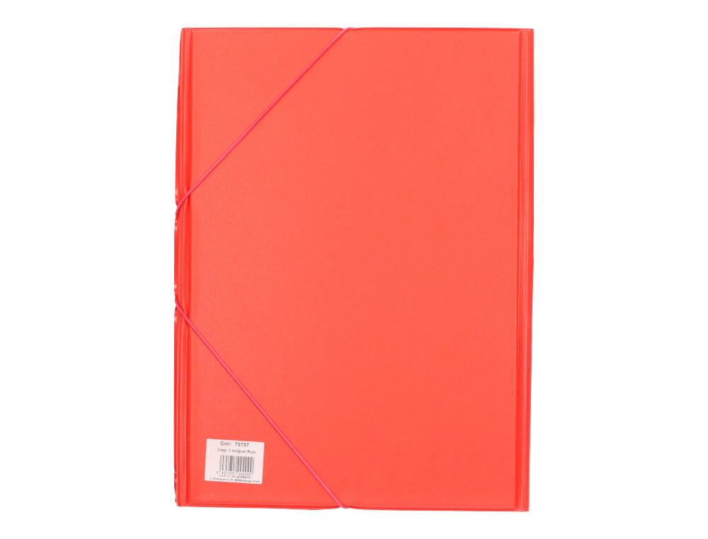 PASTA DE ELASTICOS LIDERPAPEL PLASTICO FOLIO ABA COR VERMELHO