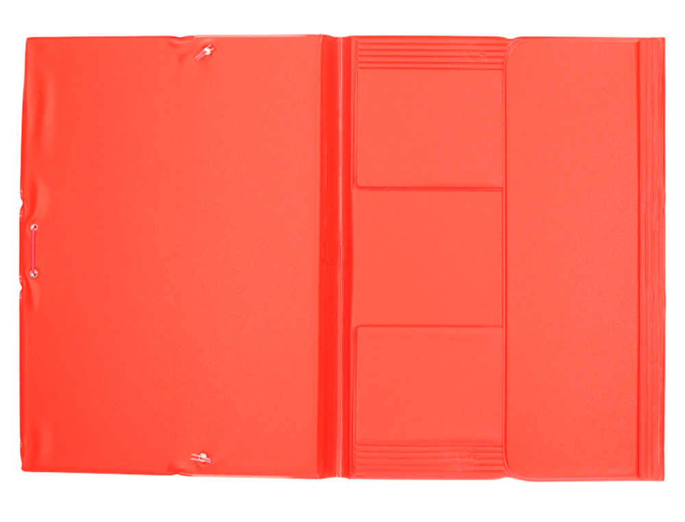 PASTA DE ELASTICOS LIDERPAPEL PLASTICO FOLIO ABA COR VERMELHO