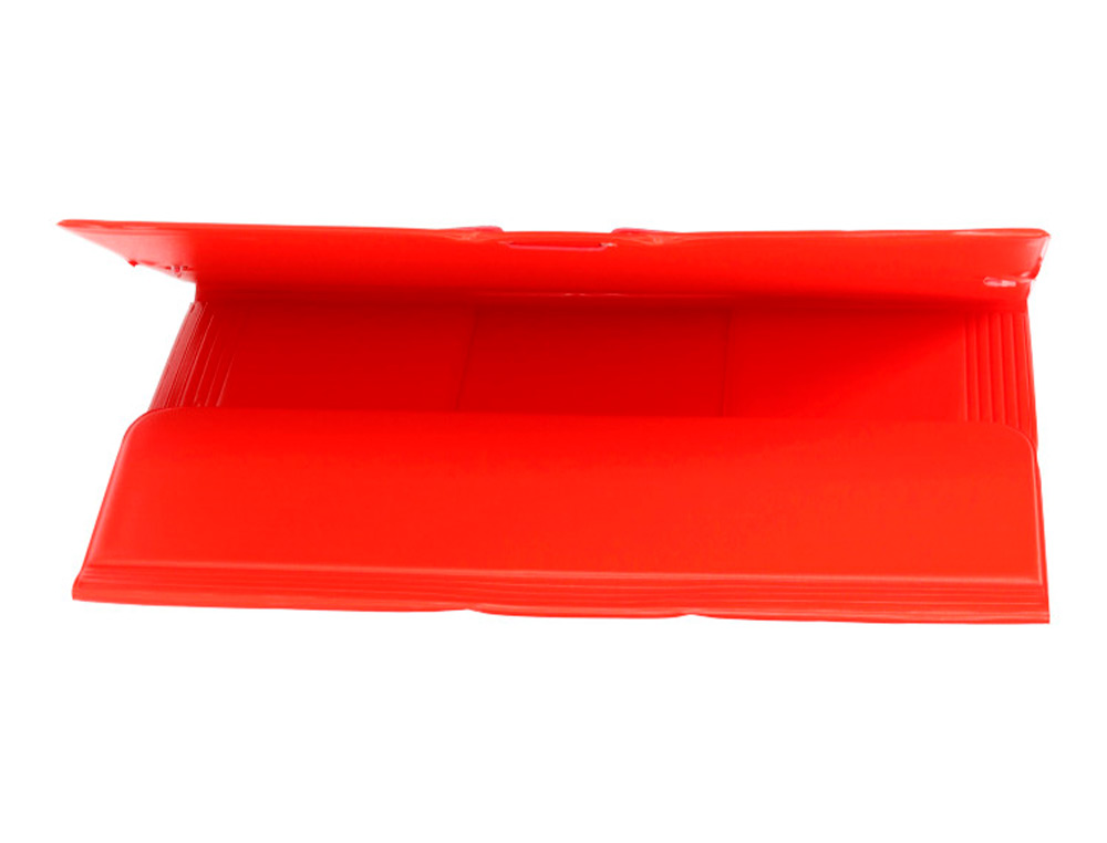 PASTA DE ELASTICOS LIDERPAPEL PLASTICO FOLIO ABA COR VERMELHO