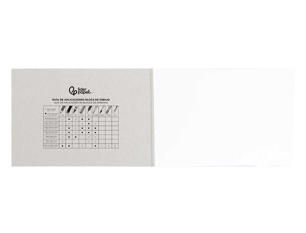 BLOCO DE DESENHO LIDERPAPEL ARTISTICO COLADO 297X420 MM DIN A3 30 FOLHAS 120G/M2 SEM ESQUADRIA