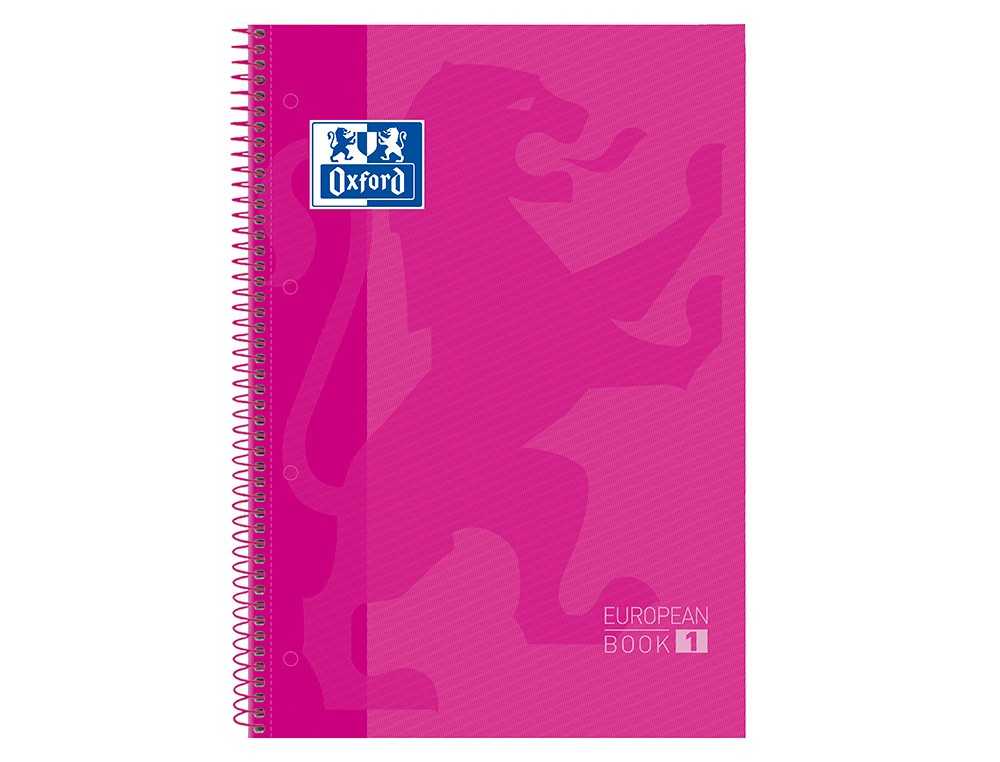 CADERNO ESPIRAL OXFORD CAPA EXTRADURA MICROPERFURADO DIN A4 80 F QUADRICULA 5 MM COR ROSA