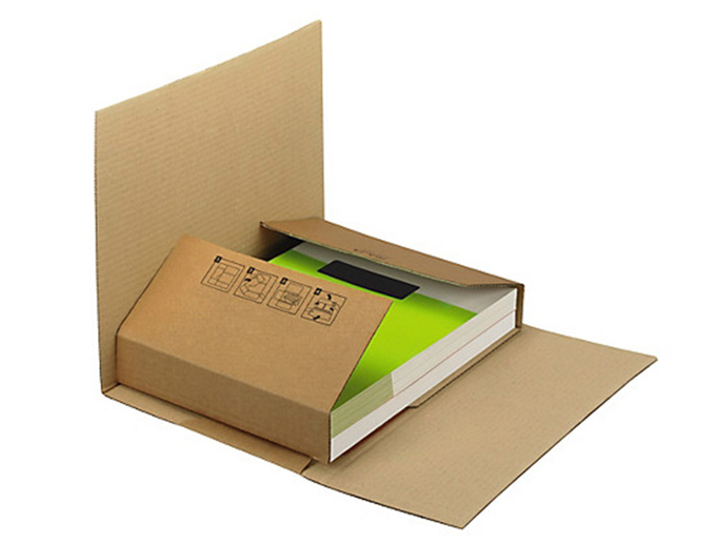CAIXA PARA EMBALAR LIVRO Q-CONNECT MEDIDAS 400X290X75 MM ESPESSURA CARTAO 3 MM