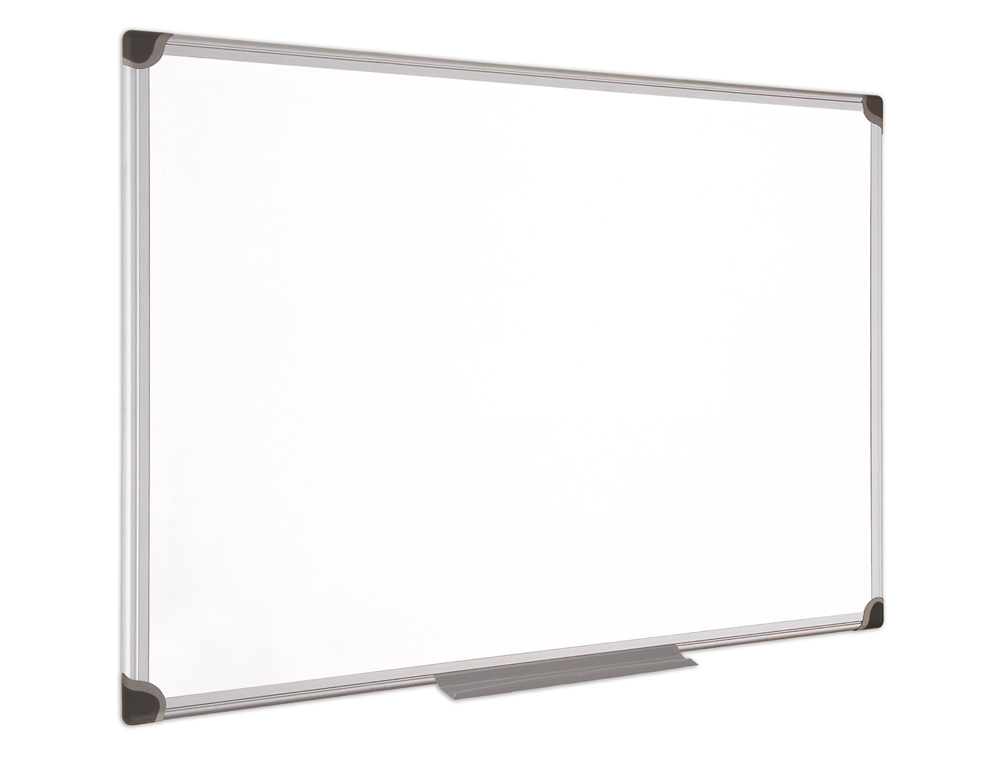 QUADRO BRANCO BI-OFFICE MAGNETICA MAYA W CERAMICA VITRIFICADA MOLDURA DE ALUMINIO 240 X 120 CM COM BANDEJA PARA ACESSORI