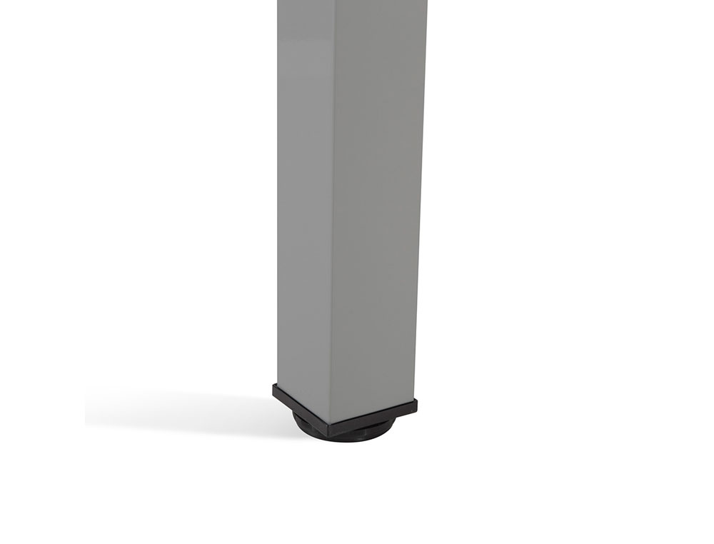MESA DE ESCRITORIO ROCADA SERIE EXECUTIVE FORMA EM L DIREITA 160X120 CM ACABAMENTO AD01 ALUMINIO/FAIA