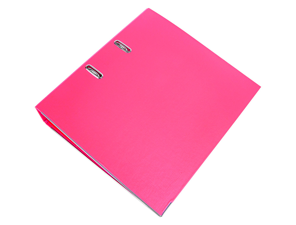 PASTA DE ARQUIVO DE ALAVANCA LIDERPAPEL DOCUMENTA PVC DIN A4 LOMBADA 75 MM ROSA