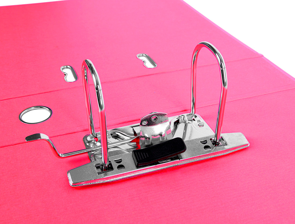 PASTA DE ARQUIVO DE ALAVANCA LIDERPAPEL DOCUMENTA PVC DIN A4 LOMBADA 75 MM ROSA