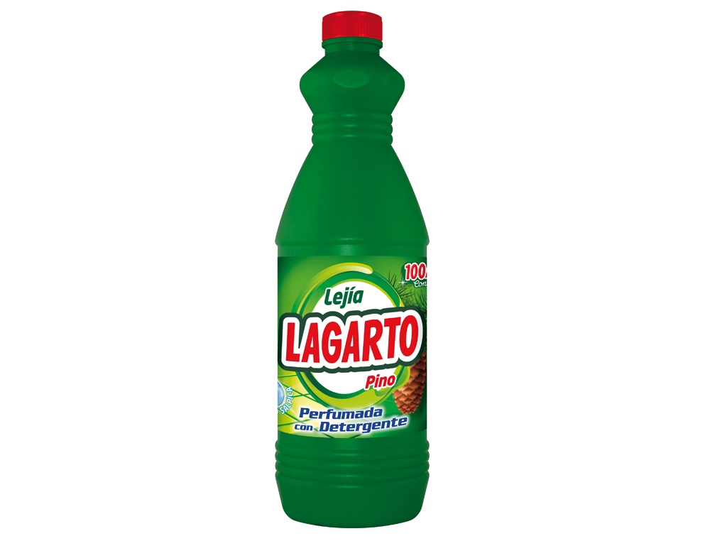LIXIVIA COM DETERGENTE LAGARTO PINO GARRAFA DE 1,5 L