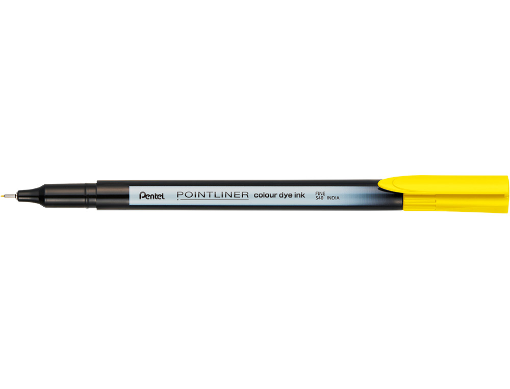 MARCADOR PENTEL DE FIBRA POINTLINER AMARELO 0,4 MM