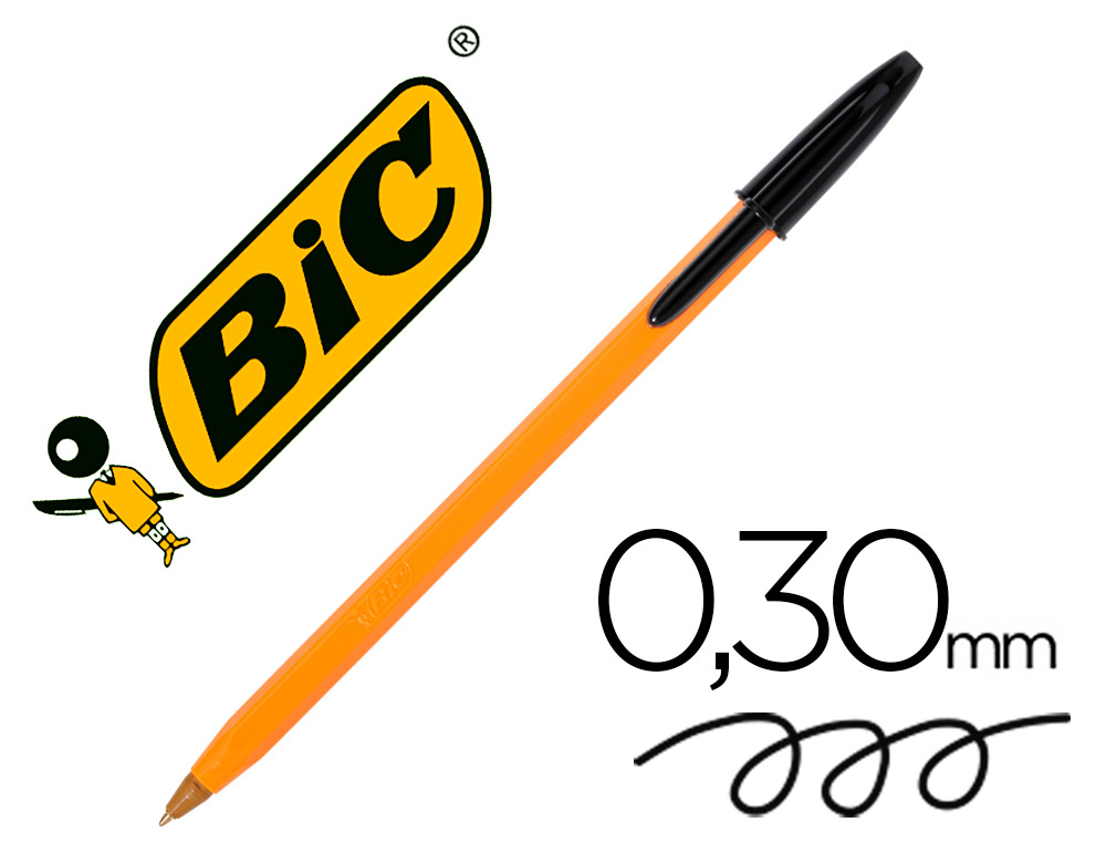 ESFEROGRAFICA BIC LARANJA PRETO
