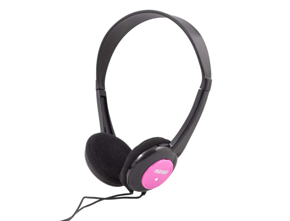 AURICULARES MAXELL INFANTIL DIADEMA JACK 3,5 MM COMPRIMENTO CABO 1,2 MT COR ROSA
